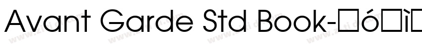 Avant Garde Std Book字体转换